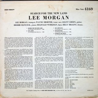 Lee Morgan Search for The New Land LP Blue Note BLP4169 US Jazz 1964