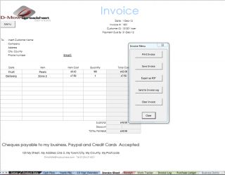 Easy Accounts   Complete Accounting Excel Spreadsheet Package for 
