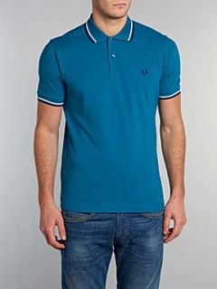 Fred Perry Twin tipped polo shirt Teal   House of Fraser