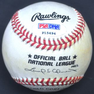 Lenny Dykstra Hand Signed Autographed Baseball Ball PSA DNA COA