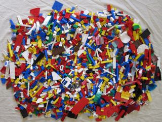 500 Clean Lego Pieces Huge Lot with 3 Minifigures Bricks A Quality lbs