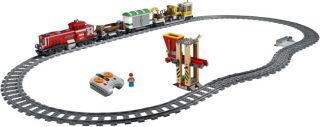 Lego Red Cargo Train 3677 Set Railway Electric New in Box