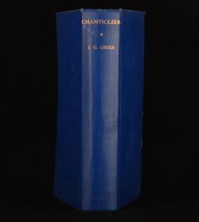1935 Chanticleer by J G Legge First Dustwrapper