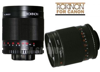 500mm F 8 0 Mirror Lens for Canon® EOS 60D T3i T3 T2i 1D x 5D Mark