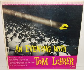 Tom Lehrer An Evening Wasted with LP 1959 Orig Lehrer Records Private