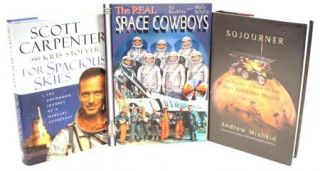 Astronaut NASA Autograph Lot of 9 Books 2368S3