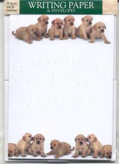 Writing Paper Puppies Envelopes 20 Sheets Puppy Love England