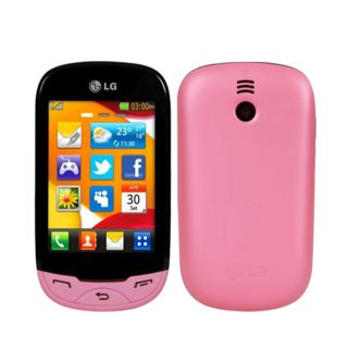 New Unlocked LG Ego T500 Pink Touchscreen GSM Quadband Bar Cell Phone