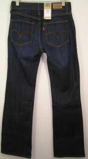Levis 525 Perfect Waist Boot Cut Womens Petite Jeans 2P 2 P Medium