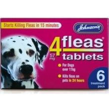 Johnsons 4 Fleas Dog Flea Tablets All Sizes