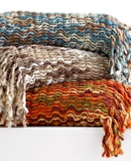 Martha Stewart Collection Blankets, Textured Yarn Throw   Blankets
