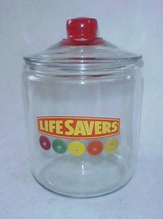 Original Lifesavers Candy Peanut Jar w Lid Toms Store