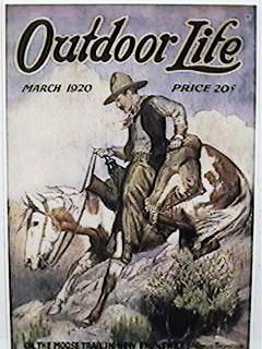 Cougar Hunting Cowboys Poster Outdoor Life Sport New Printing