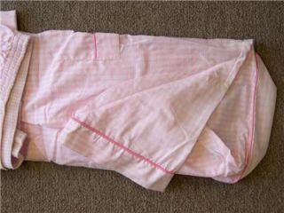 Courtney Cole 2 PC Pajama Set Pink Plaid Small Cotton Sleepwear Lounge
