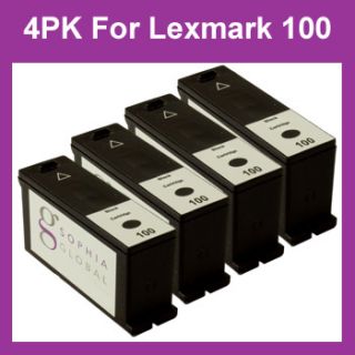 Black Ink for Lexmark 100 Lex #100 14N1011 Prevail Pro705 Impact S301