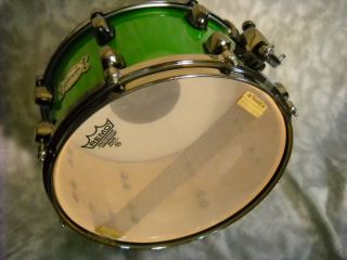 13 x Ddrum Snare Lime Green Sparkle w Case