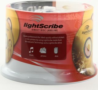 Microboards DVD R Lightscribe 50 Pack Spindle Lightscribe DVD R 16x