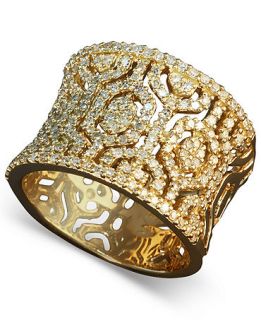 Effy Collection Diamond Ring, 14k Gold Diamond Hexagon Ring (3/4 ct. t