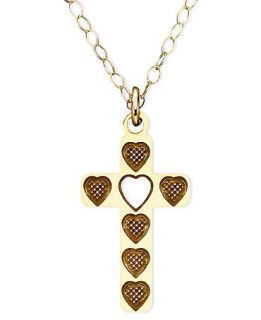 Childrens 14k Gold Cross Necklace   Necklaces   Jewelry & Watches