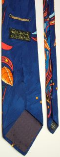 Rush Limbaugh Art Nouveau Psychedelic Blue Orange Red Grn Silk Neck
