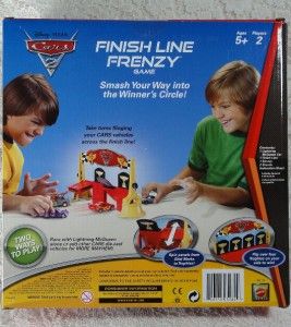 Cars 2 Finish Line Frenzy Game Playset w Lightning McQueen Car