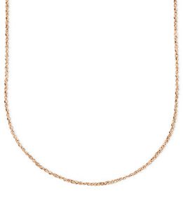 14k Rose Gold Necklace, 20 Perfectina Chain   Necklaces   Jewelry
