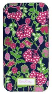 Lilly Pulitzer iPhone 4G 4GS Navy Bloomers Mobile Cell Phone Cover