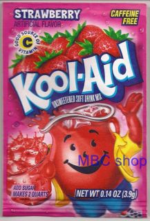 Kool Aid 10 Pouches Caffeine Free Unsweetened Soft Drink Mix Variety