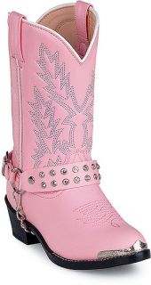 Durango BT568 Boots Cowboy Shoe Pink Youth Kid Girls Sz