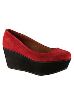Aldo Dominoque Wedge Shoes Red   