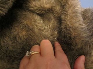 Vintage Bonders Calendar Cloth Faux Fur Lined Coat with Hood