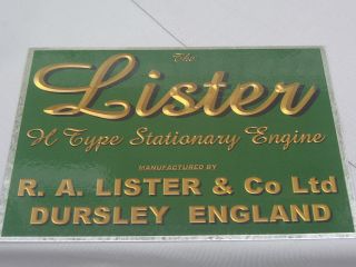 Lister Stationary Engine Display Board Also for Shearing Dairy Water