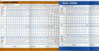 Golf Country Club Golf Score Card Litchfield Park Arizona