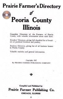 Peoria Co IL Illinois Genealogy History Chillicothe Directory