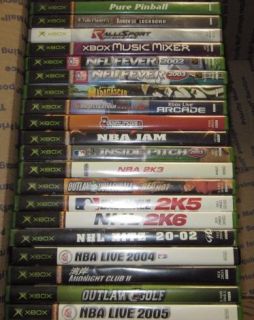 Microsoft Xbox Lot of 20 Used Games