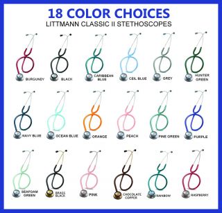 3M Littmann Classic II SE Stethoscope 16 Color Choices