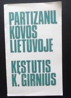 Lithuanian Partisan Old Book Kestutis Girnius Guerilla War