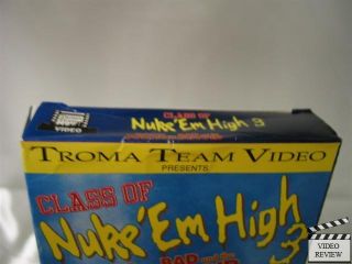 Class of NukeEm High 3 VHS Brick Bronsky Lisa Gaye