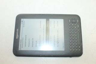 Not Working as Is  Kindle D00901 WiFi Digital Book Reader
