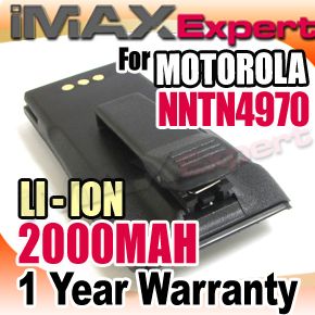 2000mAh NNTN4970 Slim Battery ft MOTOROLA CP040 CP160 CP180 CP200XLS