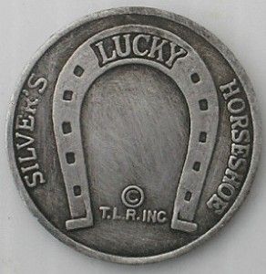 Lone Ranger Silver Good Luck Horeshoe Token Coin