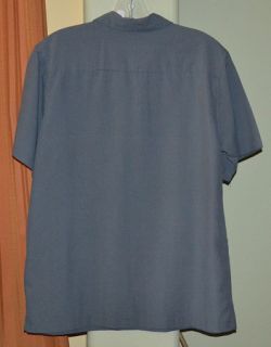 Sleeve Gray Polynosic Rayon Polyester Shirt Youth Boys Large 16