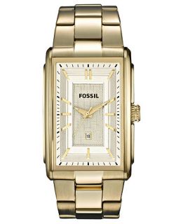 Fossil Watch, Mens Gold Tone Stainless Steel Bracelet 49x33mm FS4769