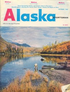 1960 Alaska Sportsman Magazine Long Lake Sheep Mtn Pas