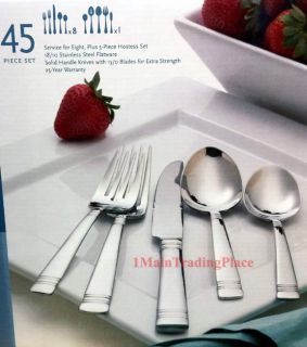 Longwood by Reed Barton 45 PC Stainless Flatware Set