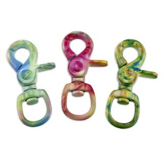 Fun & Functional! Tie Dye 2 1/2 Lobster Claw Snap Hook   Premium