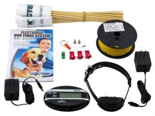 DOGTEK EF 6000 Electronic Dog Pet Fence System w Rechargeable Collar