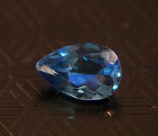 Blue Topaz Gem Loose Natural 9 x 6 mm Pear Gemstone