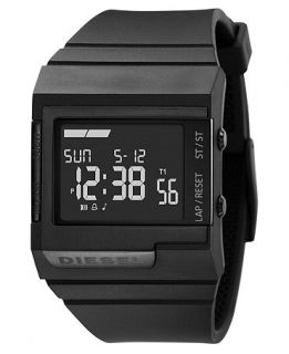 Diesel Watch, Digital Black Plastic Strap 45x38mm DZ7150   All Watches