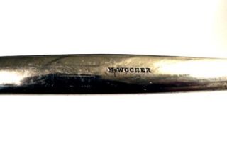 Medical Steel w Silver Handle Finger Amputation Saw Circa 1850s